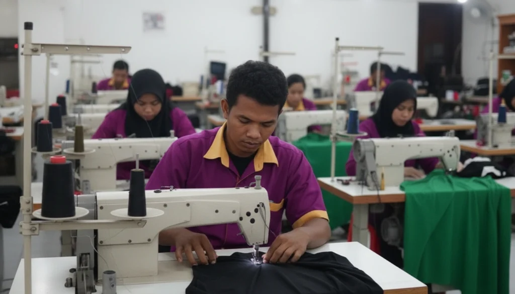 menjahit kemeja seragam