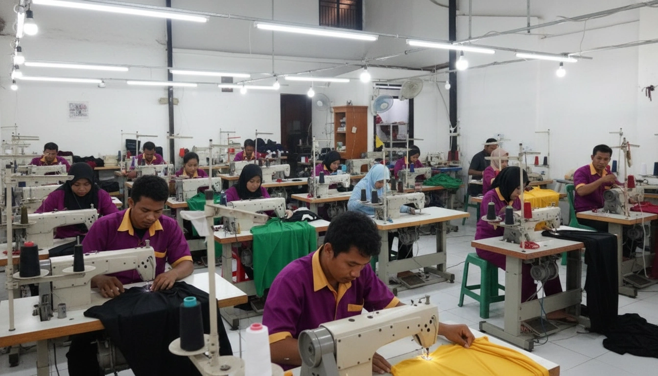 suasana jahit aruna garment